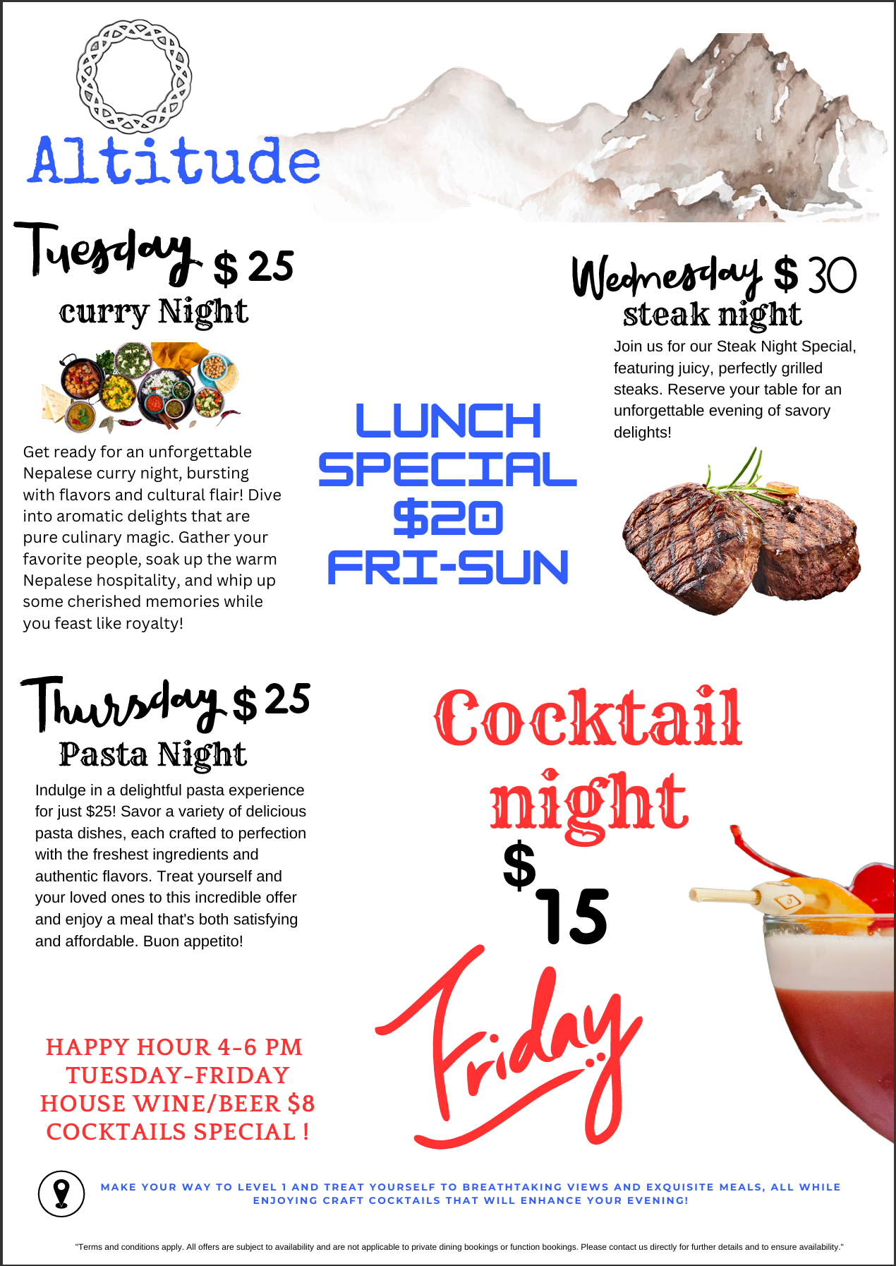 special menu